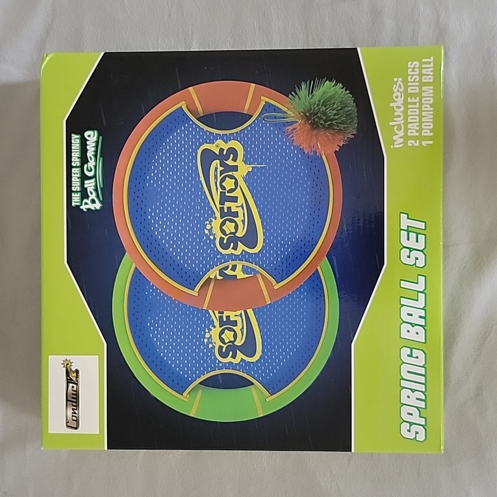 Spring Ball Set, The Super Springy Ball Game, Outdoor Game for 2, Beach Game